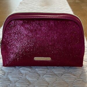 NWOT Bulgari Sparkling Burgundy Cosmetic Bag